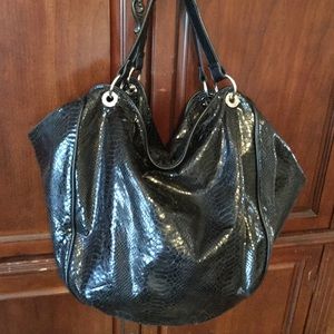 REDUCED! Via Spiga Leather Animal Print purse. XL